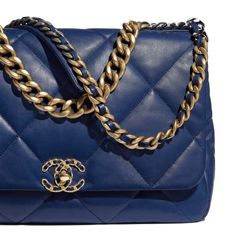 chanel 19 dark blue|chanel 19 handbags.